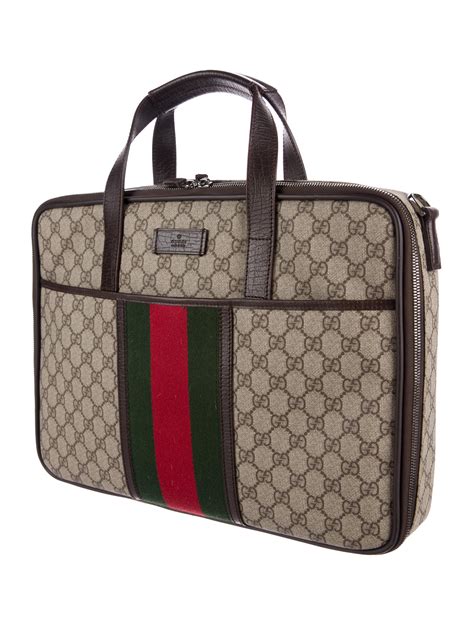 laptop bags gucci|gucci pre owned laptop bag.